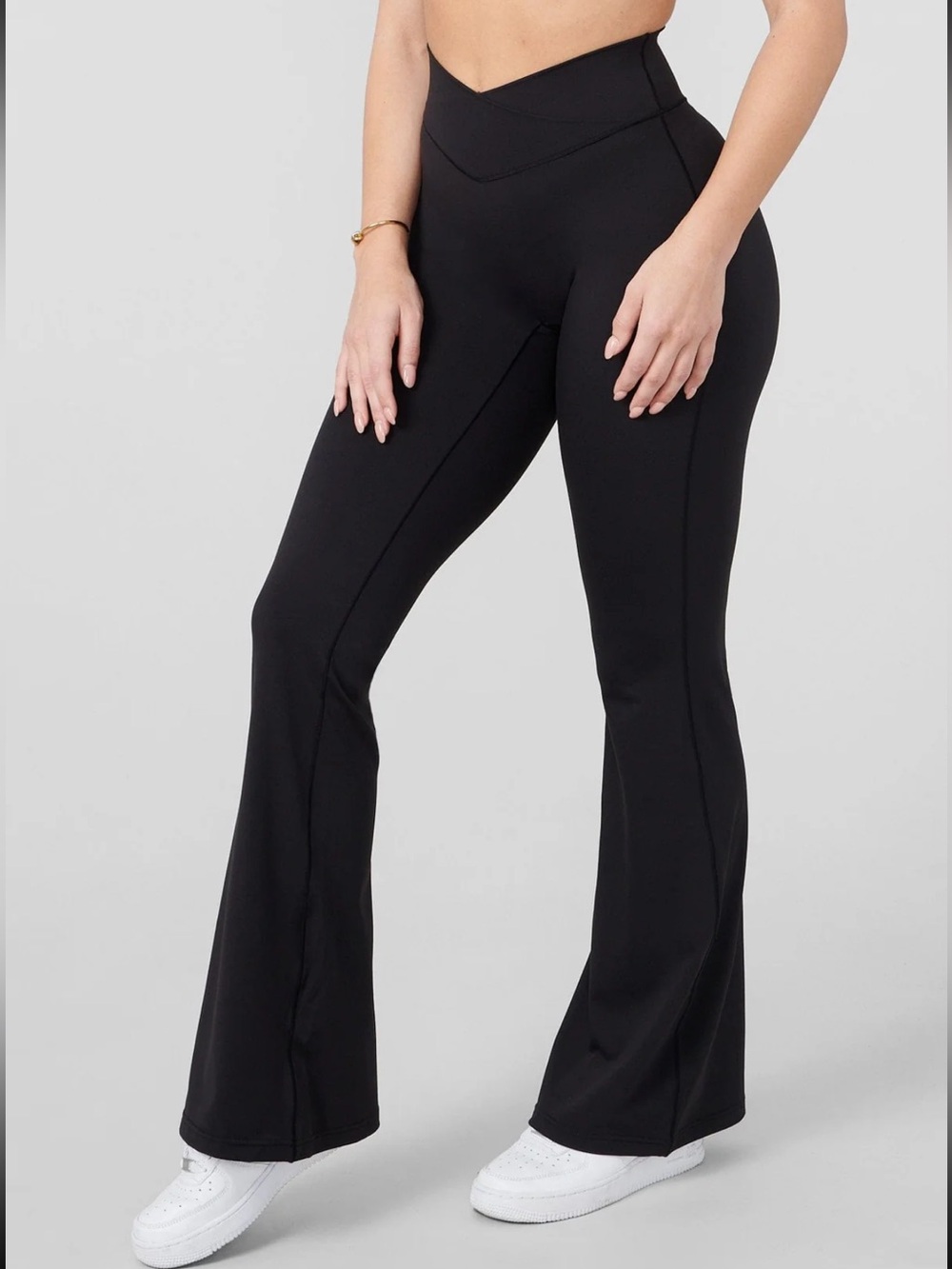 YoungLA Black “Vital Flare Pants” Yoga Pants